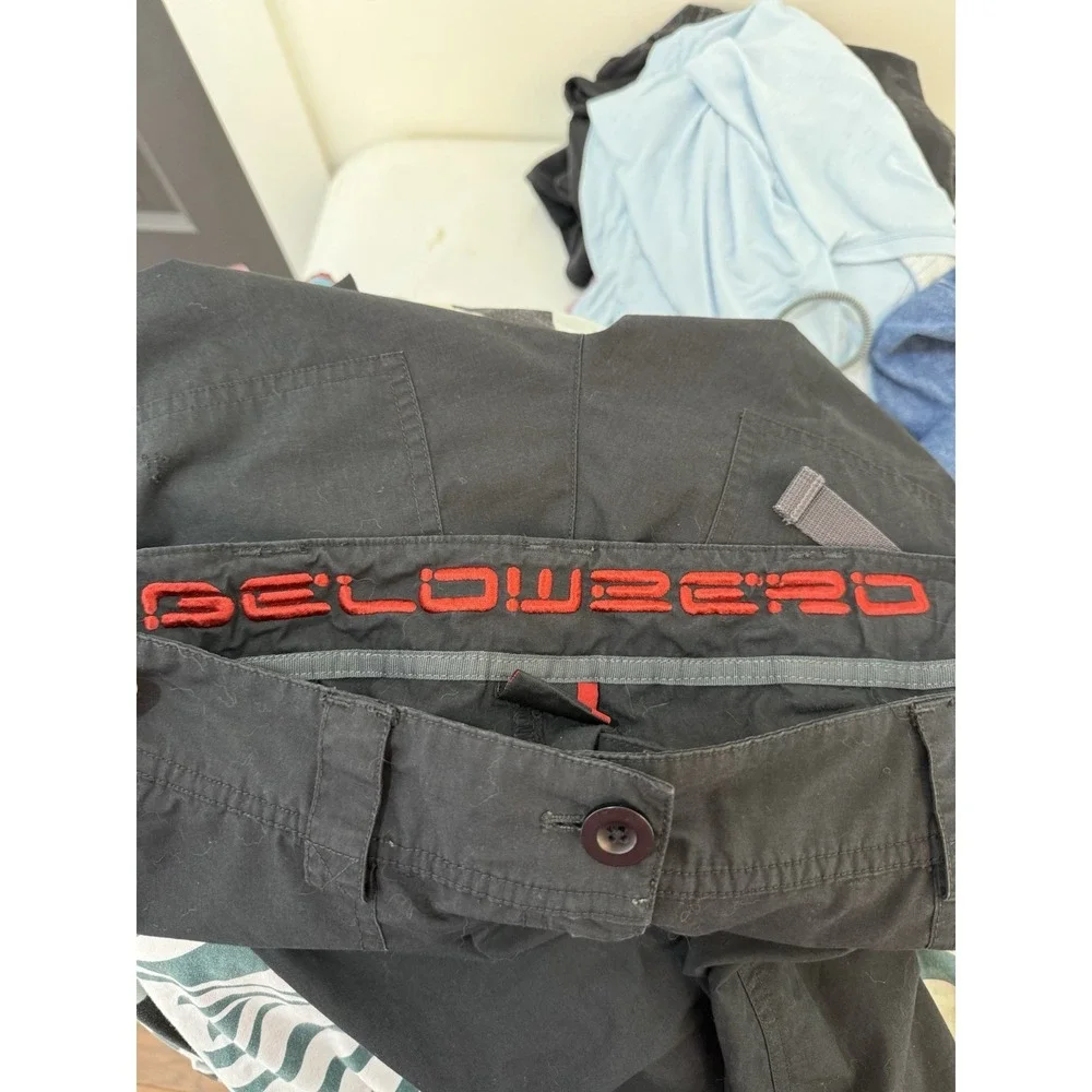 BELOWZERO Outdoor Pants Mens Large Black Trousers Cargo Gorpcore Hiking Bungee L